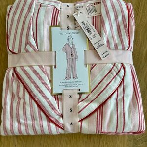 Victoria's Secret Striped Flannel Pajama Set